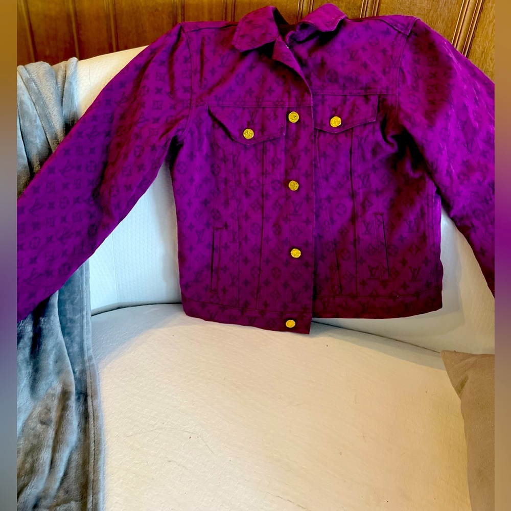 Purple Louis Vuitton Denim Jacket